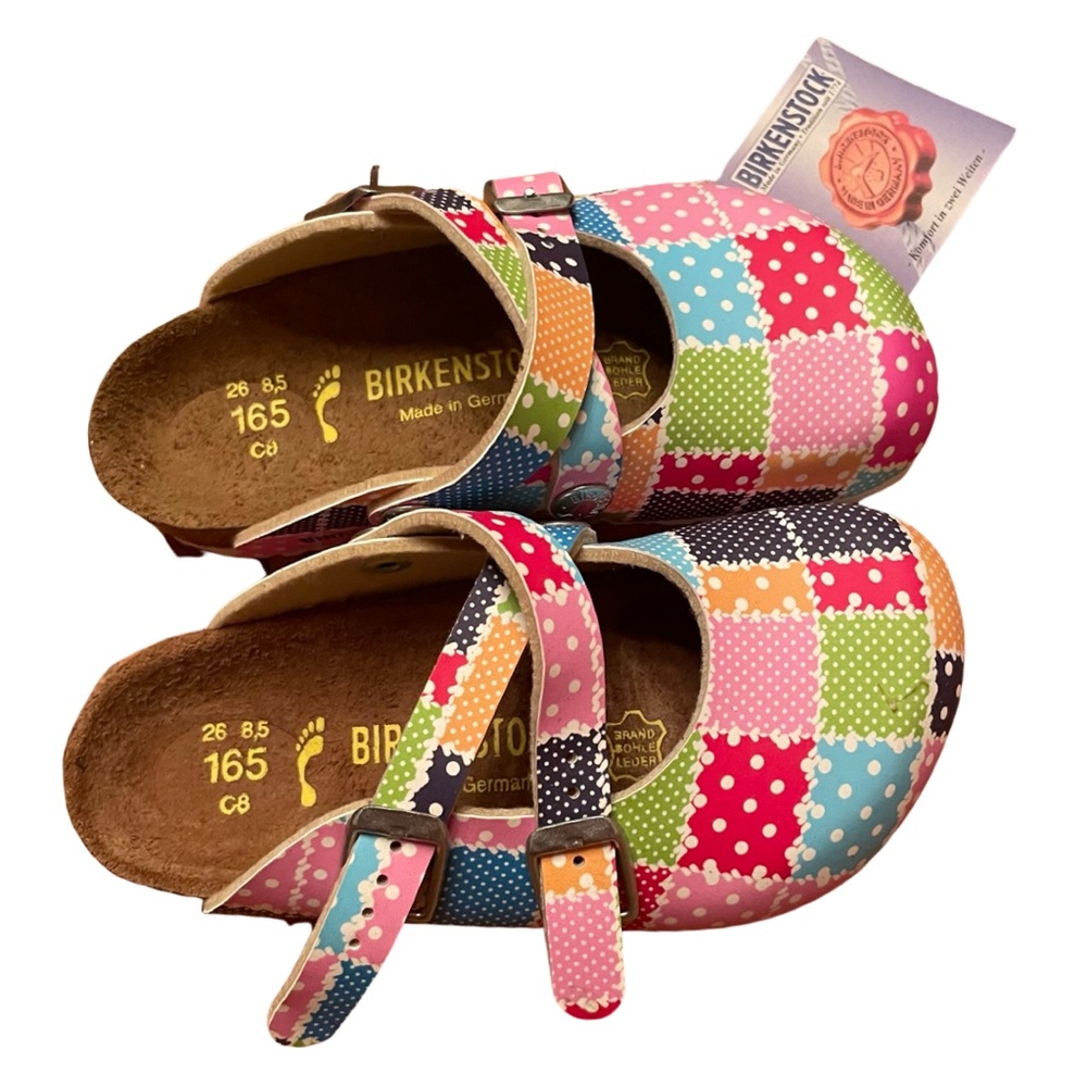 GIRLS DORIAN BIRKO-FLOR SLIP ON CLOGS - Picture 2 of 3